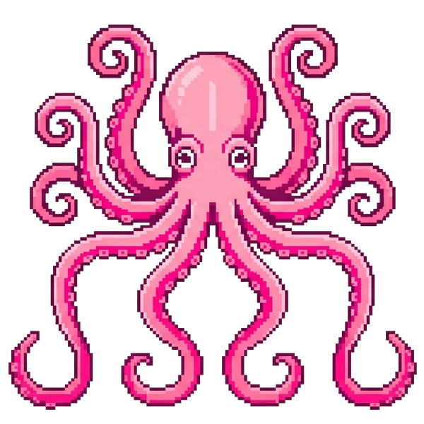 The Synedre logo: a stylised octopus, the system’s totem animal.